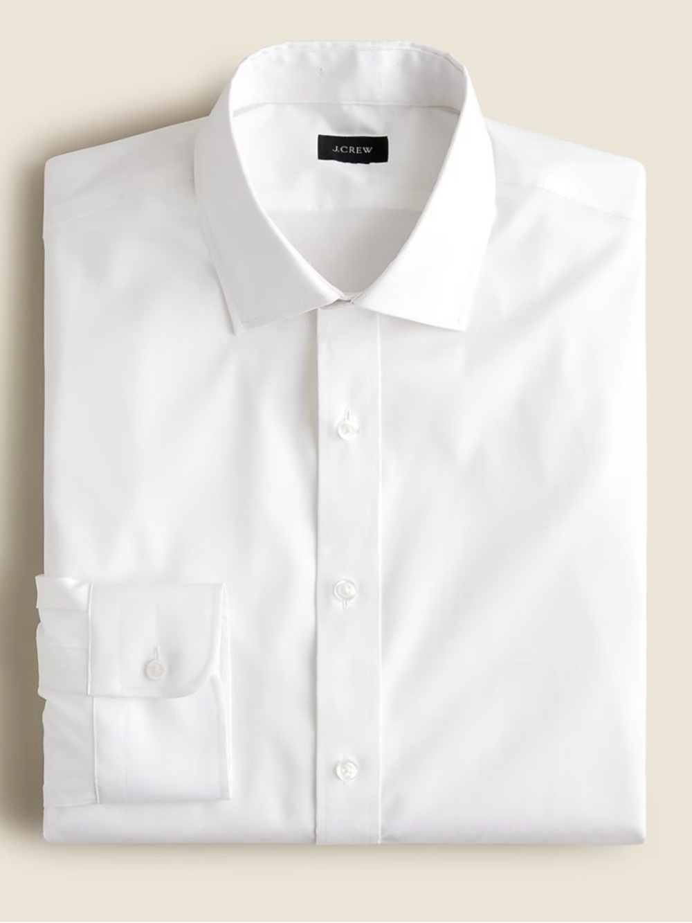 NWT J. Crew Bowery Wrinkle-free Dress Shirt Spread Collar White